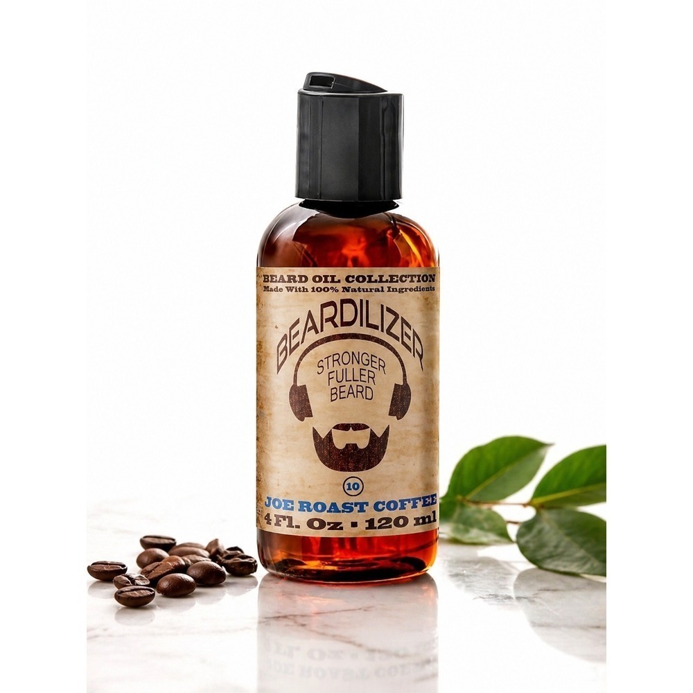 Beardilizer Joe Roast Coffee Premium Beard Oil 4oz Men's Beard Care Grooming (1)